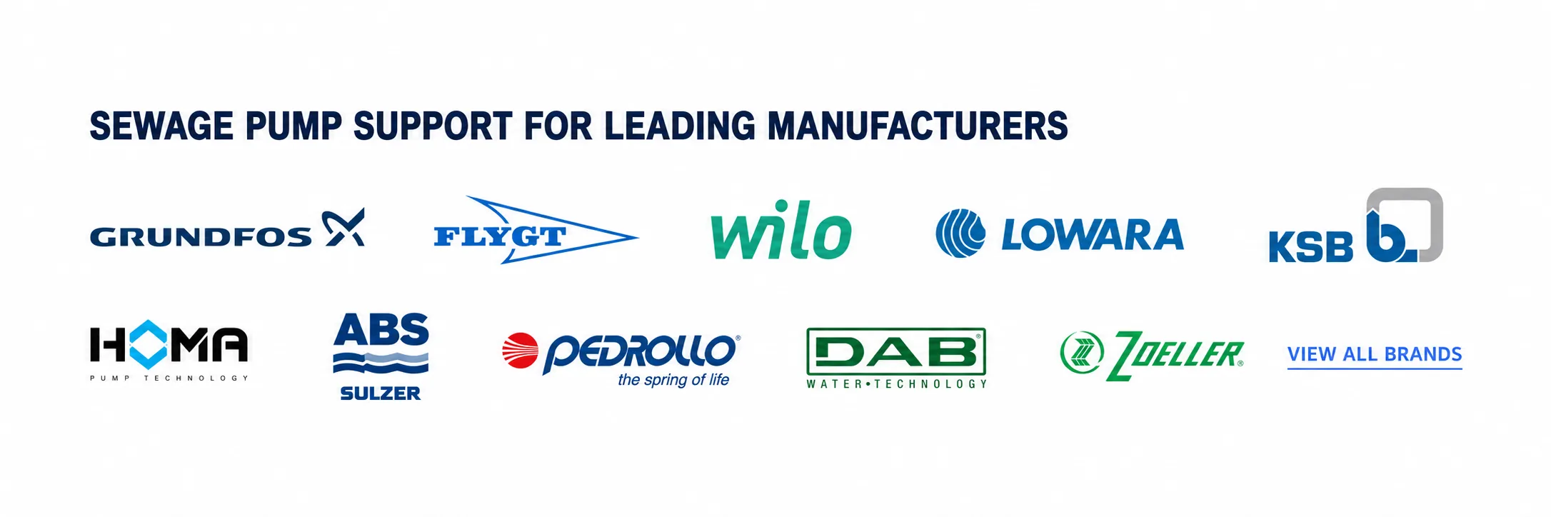 Pump station brands supported by Alton Pumps